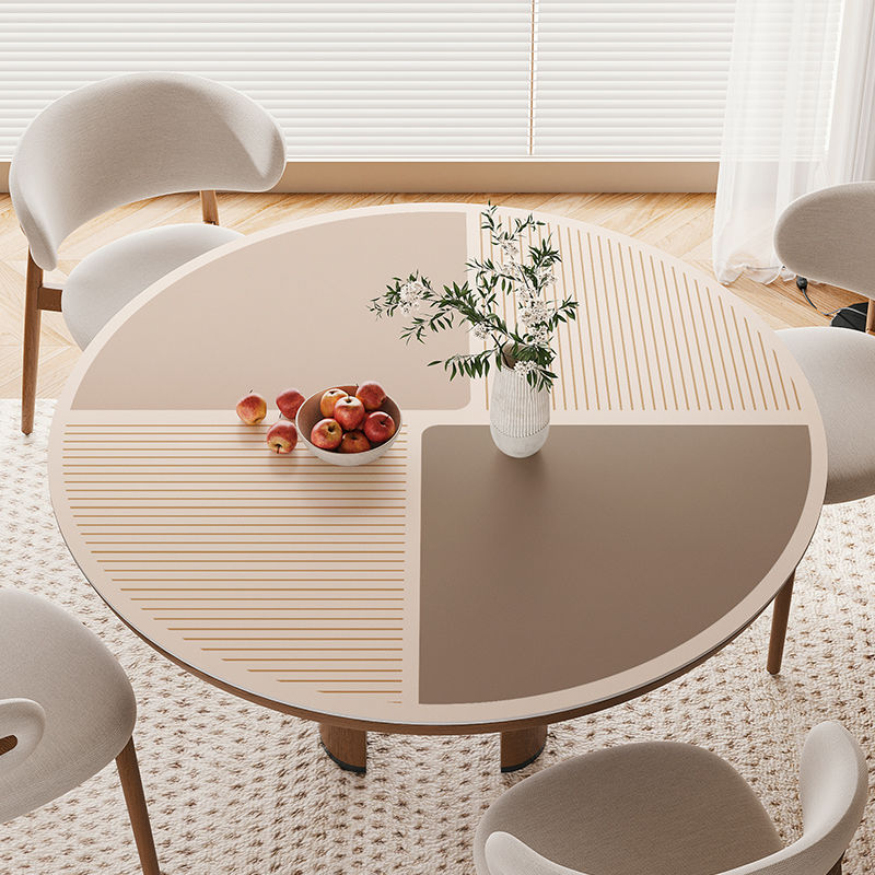 观夏圆桌布防水防油防烫免洗餐桌垫皮革桌垫防烫茶几台布垫家用