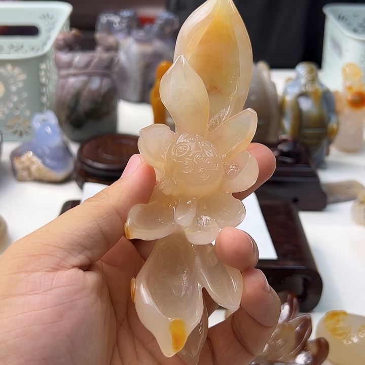 明***哥玛瑙/玉髓颈饰合金