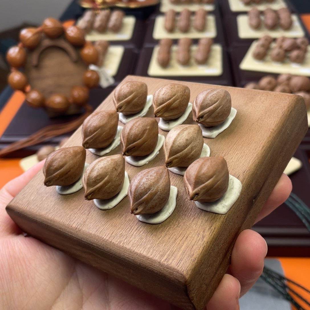 萬***爭橄榄核手串/手链1523梅林铁核三面佛