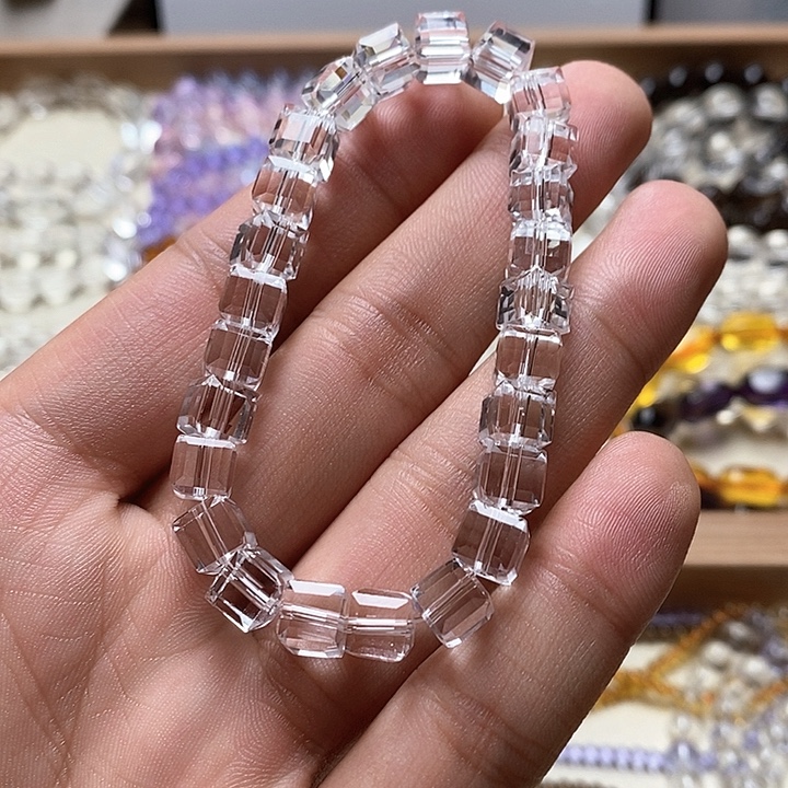 非金属卡7mm+刻面方糖 