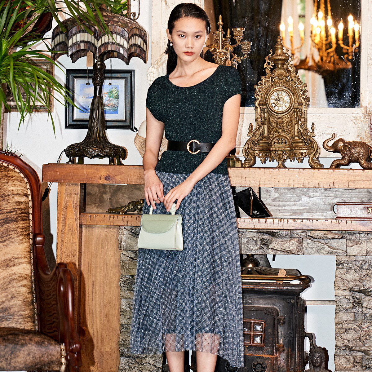 夏季法式miu系大小姐仙女风气质套装