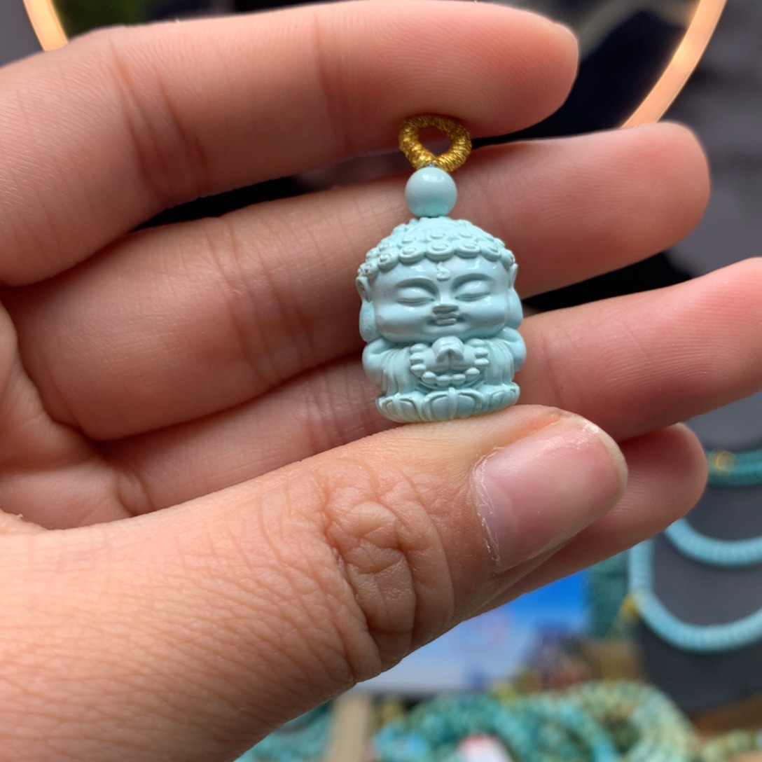 绿松石挂件未镶嵌