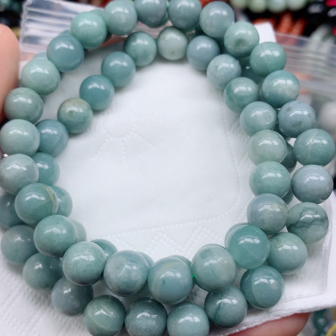 翡翠未镶嵌颈饰珠子翡翠