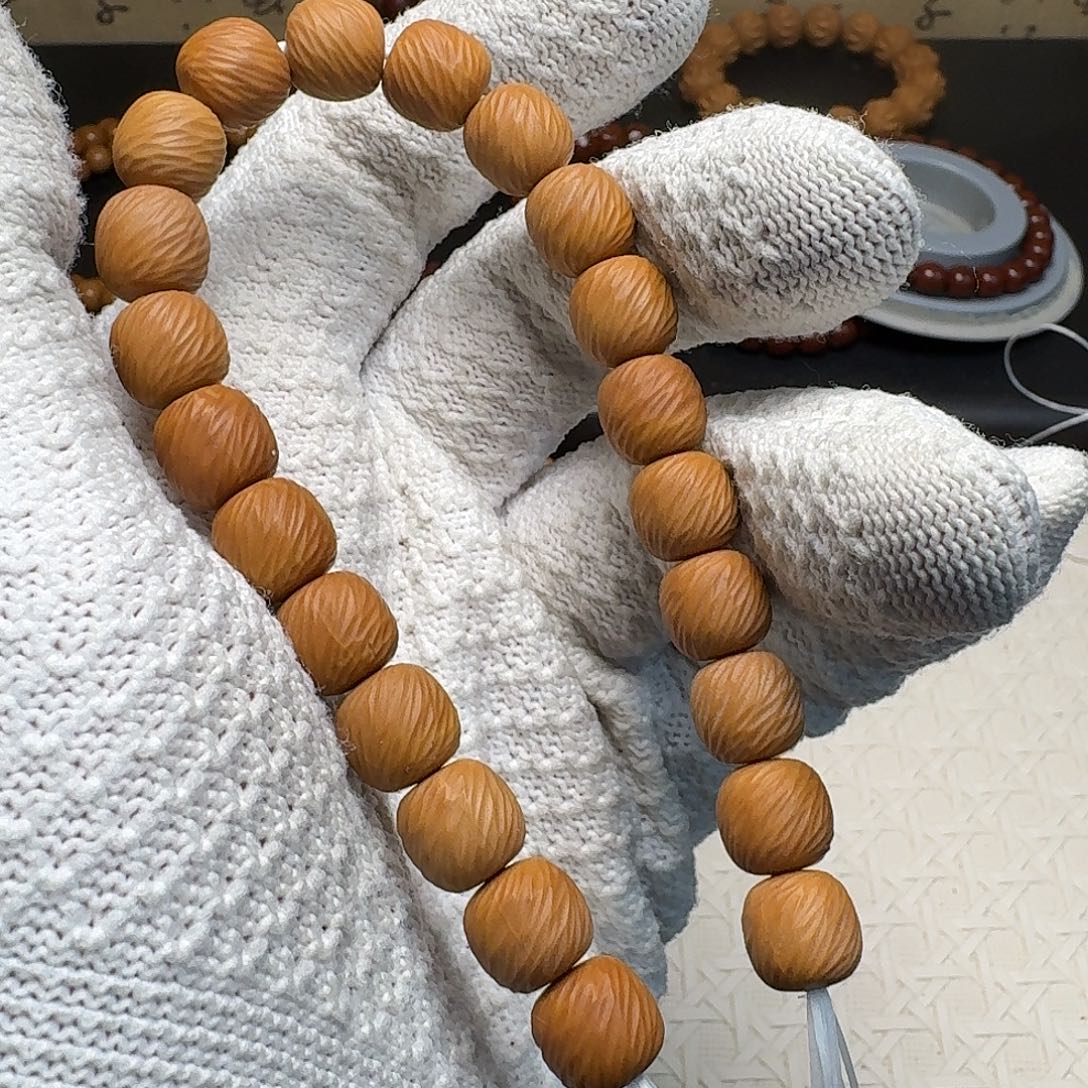 猴头核桃吊坠云锦单圈