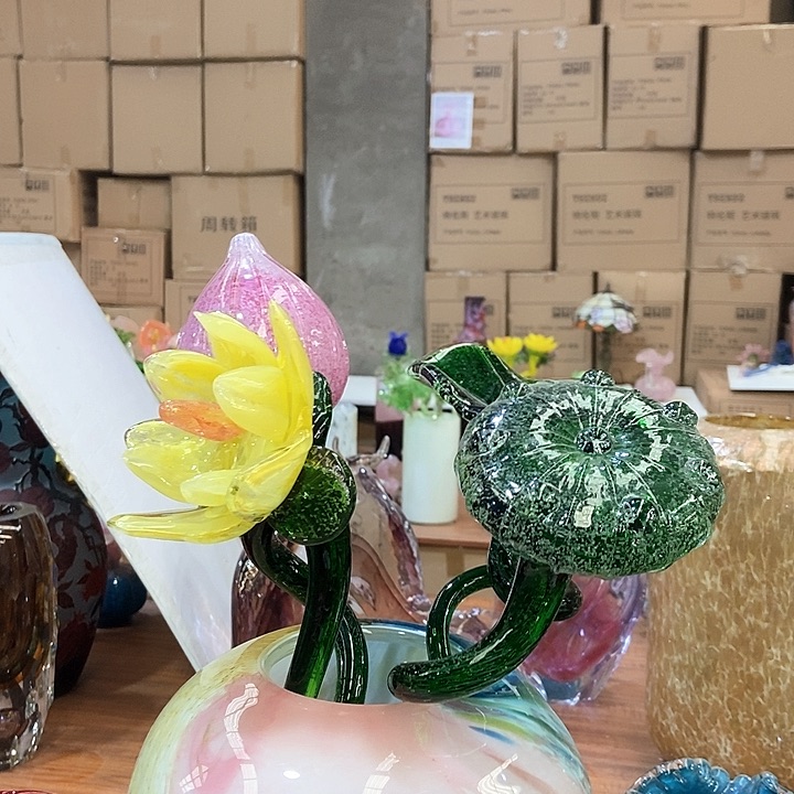 无铅玻璃花瓶高45厘米口径9厘米