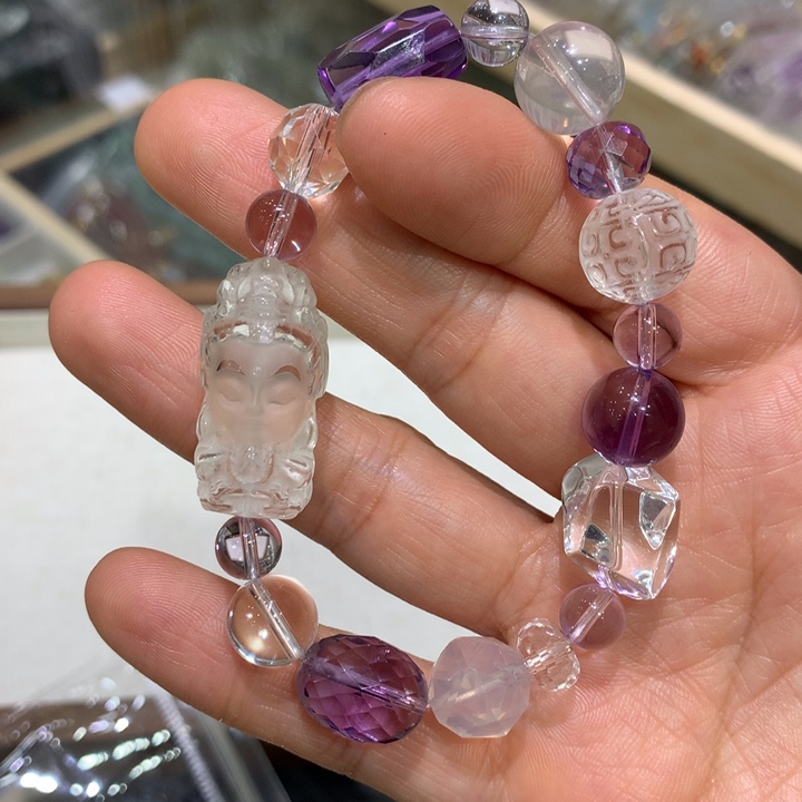 水晶手链未镶嵌天然