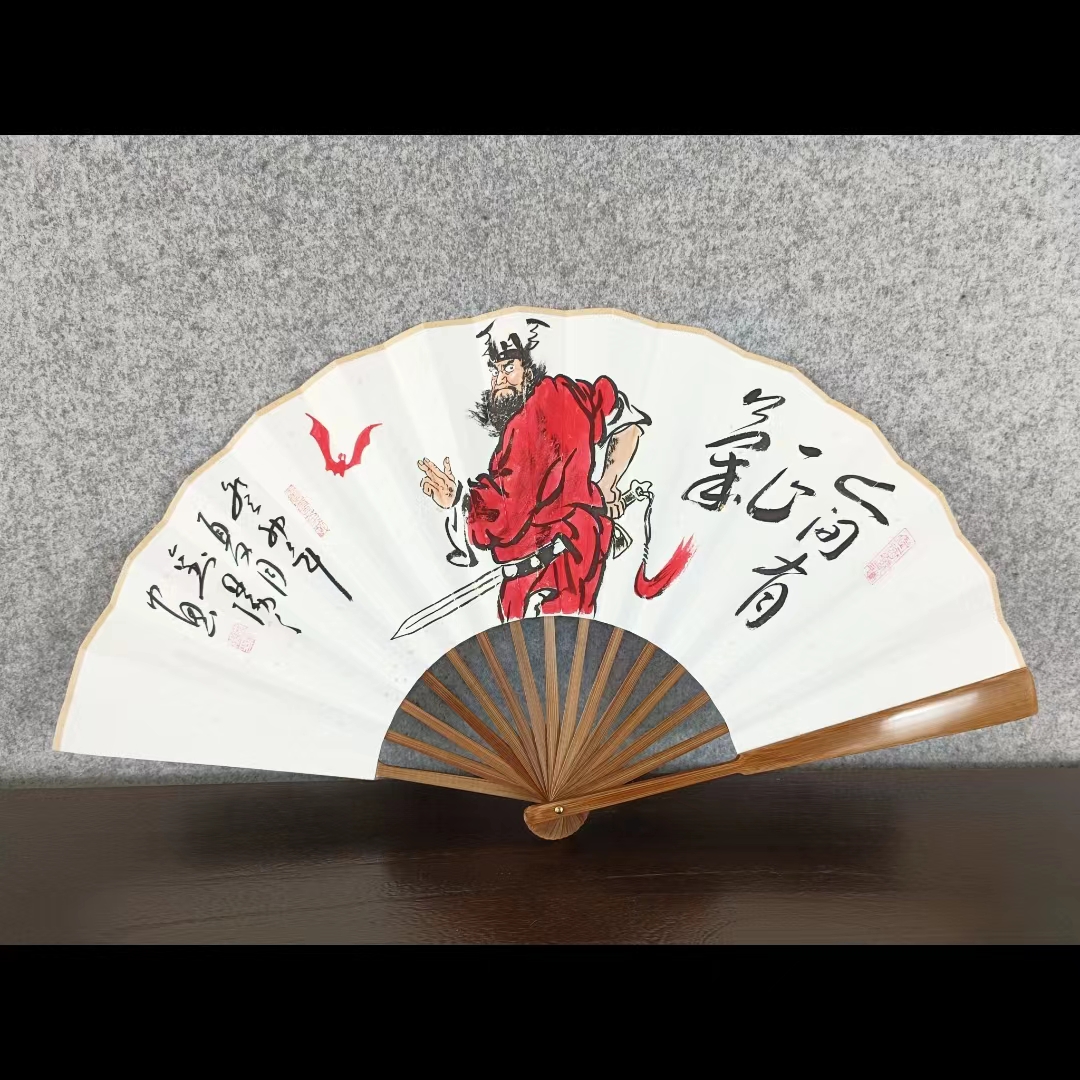 10寸15方手绘折扇