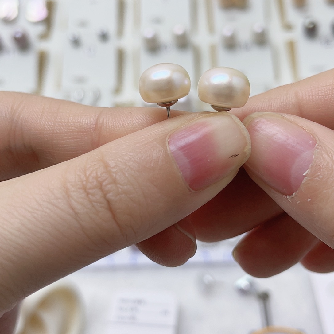 看***云银S925镶嵌耳饰淡水珍珠