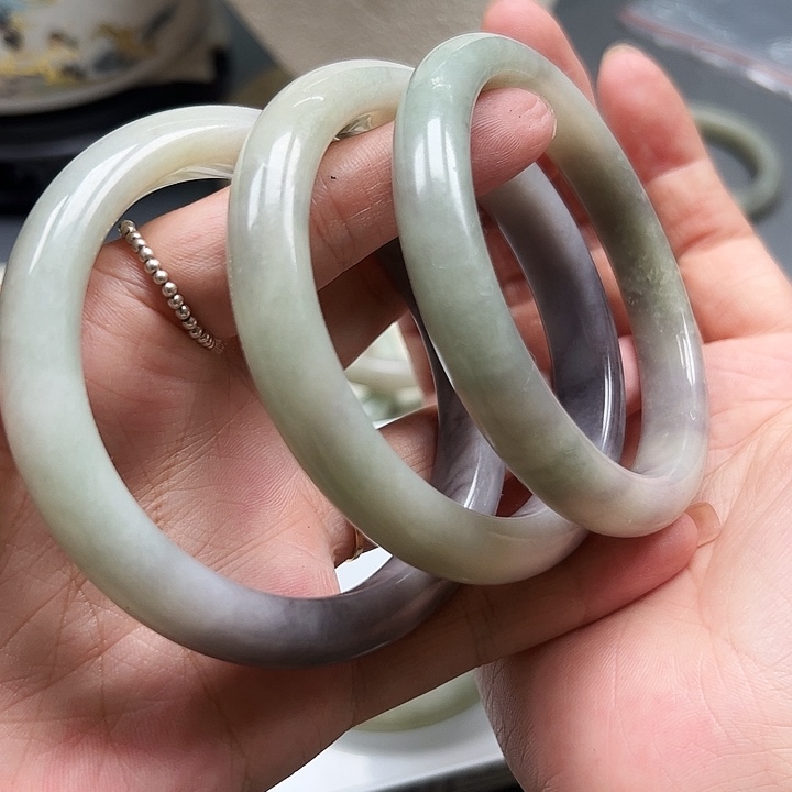 和田玉手镯未镶嵌39