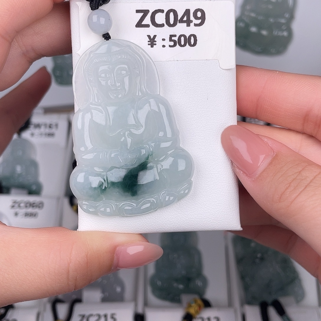 翡翠未镶嵌颈饰zc049