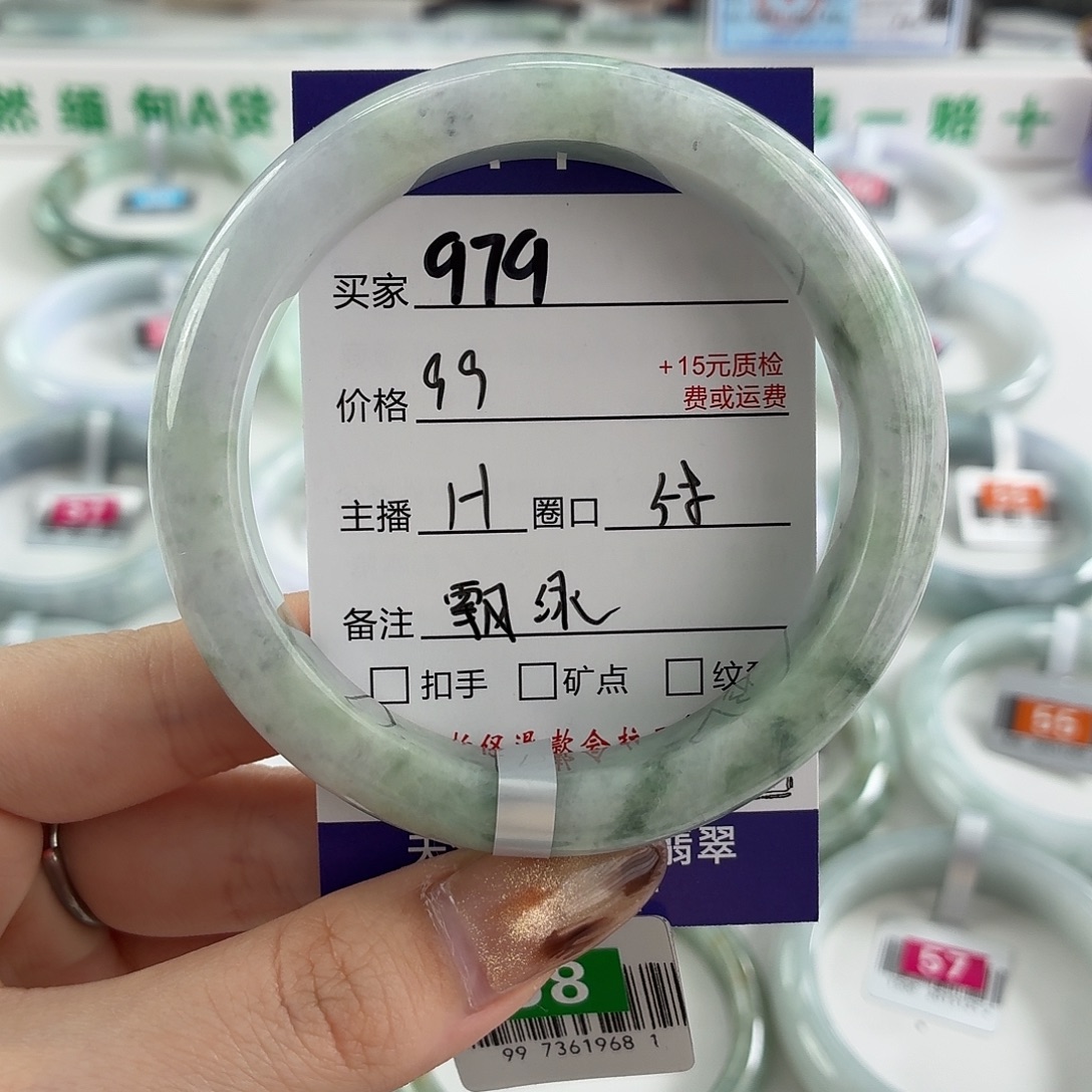 翡翠未镶嵌手镯58