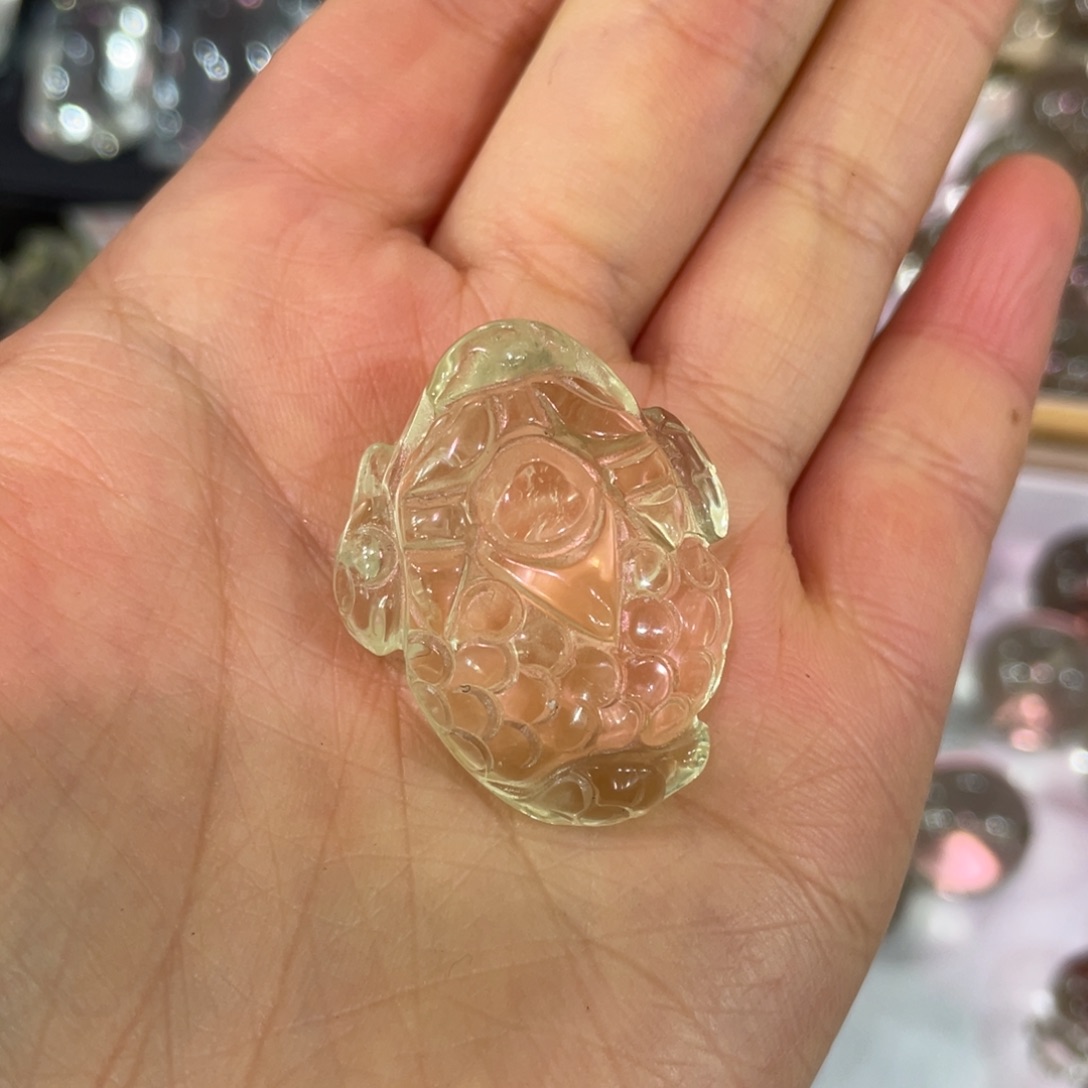 黄晶金蟾吊坠未镶嵌