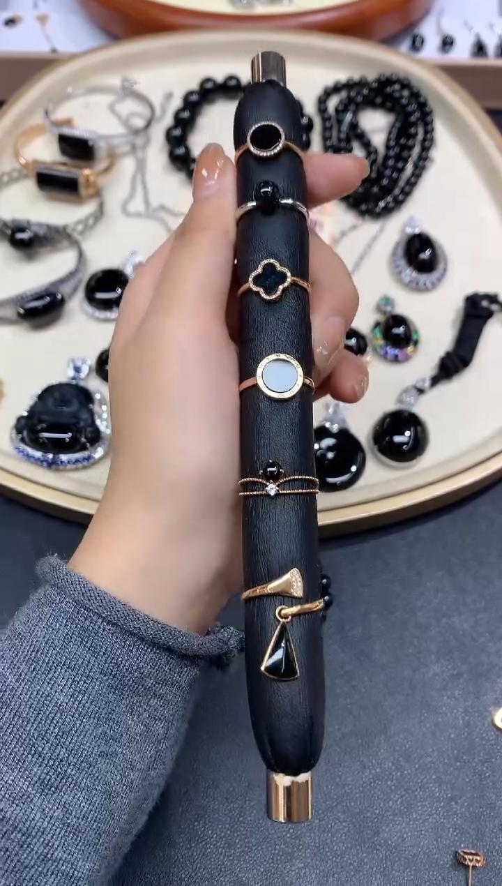 【小鱼严选 戒指棒】翡翠戒指-18K金镶嵌-多样性发一件-GJ01|CMC21