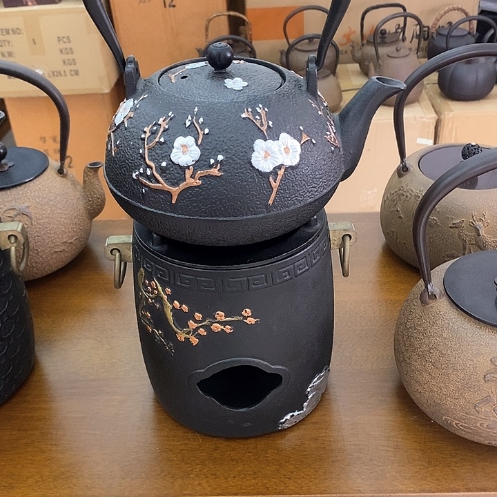 1梅花碳炉+喜鹊铁壶1200毫升