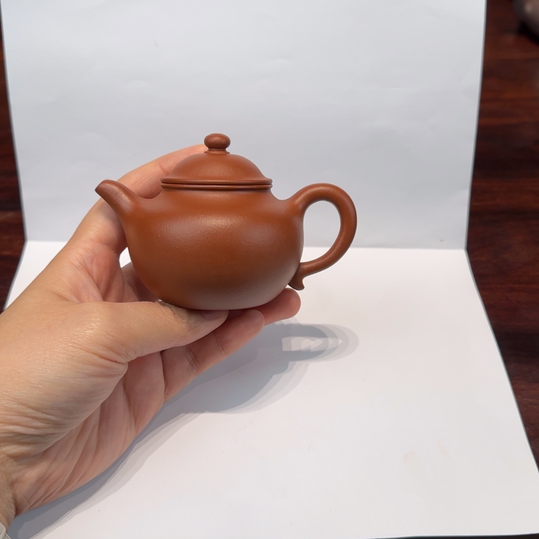 茶壶紫砂小煤窑朱泥觅韵莲子