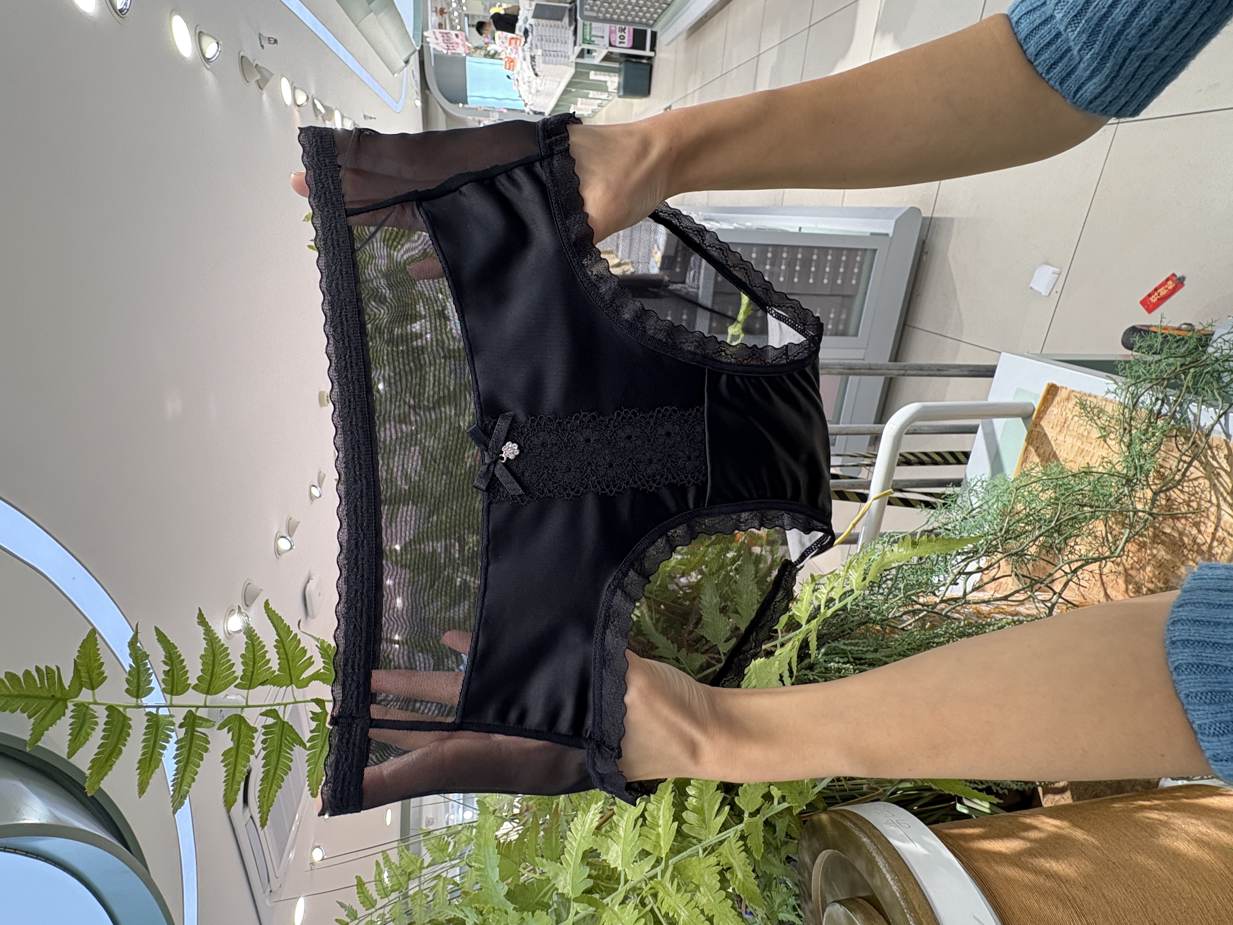 中腰（纯欲风）法式贵气性感软蕾丝柔软舒适女士内裤早安蜜语88213