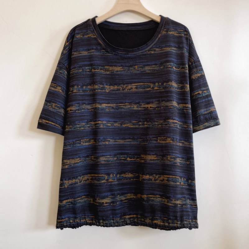 年轻中年妈妈装夏季新款棉T恤显瘦遮肉显白洋气2025新款YX105213