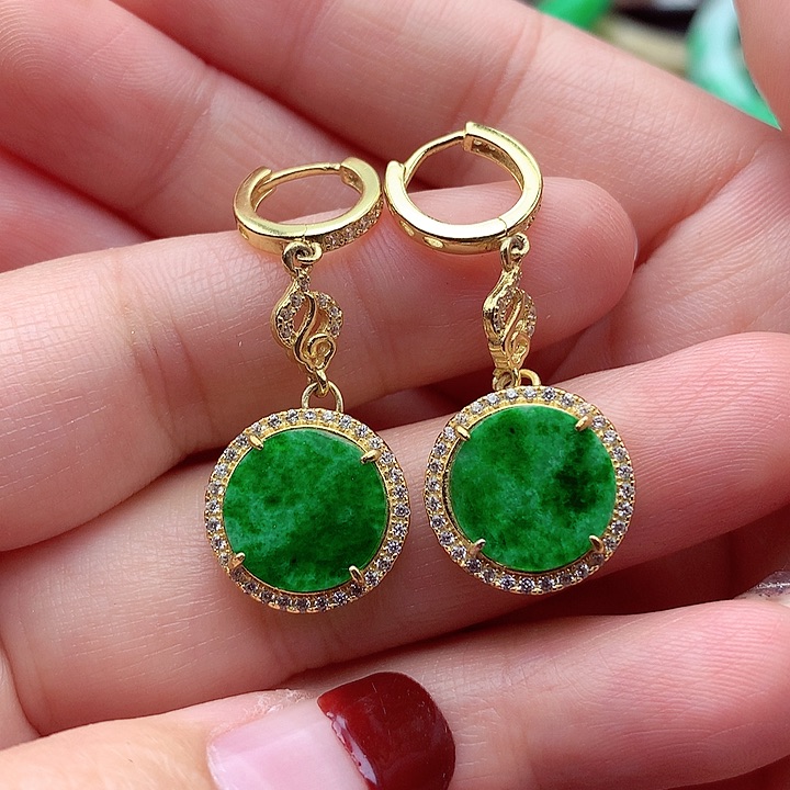 翡翠颈饰银S925镶嵌翡翠