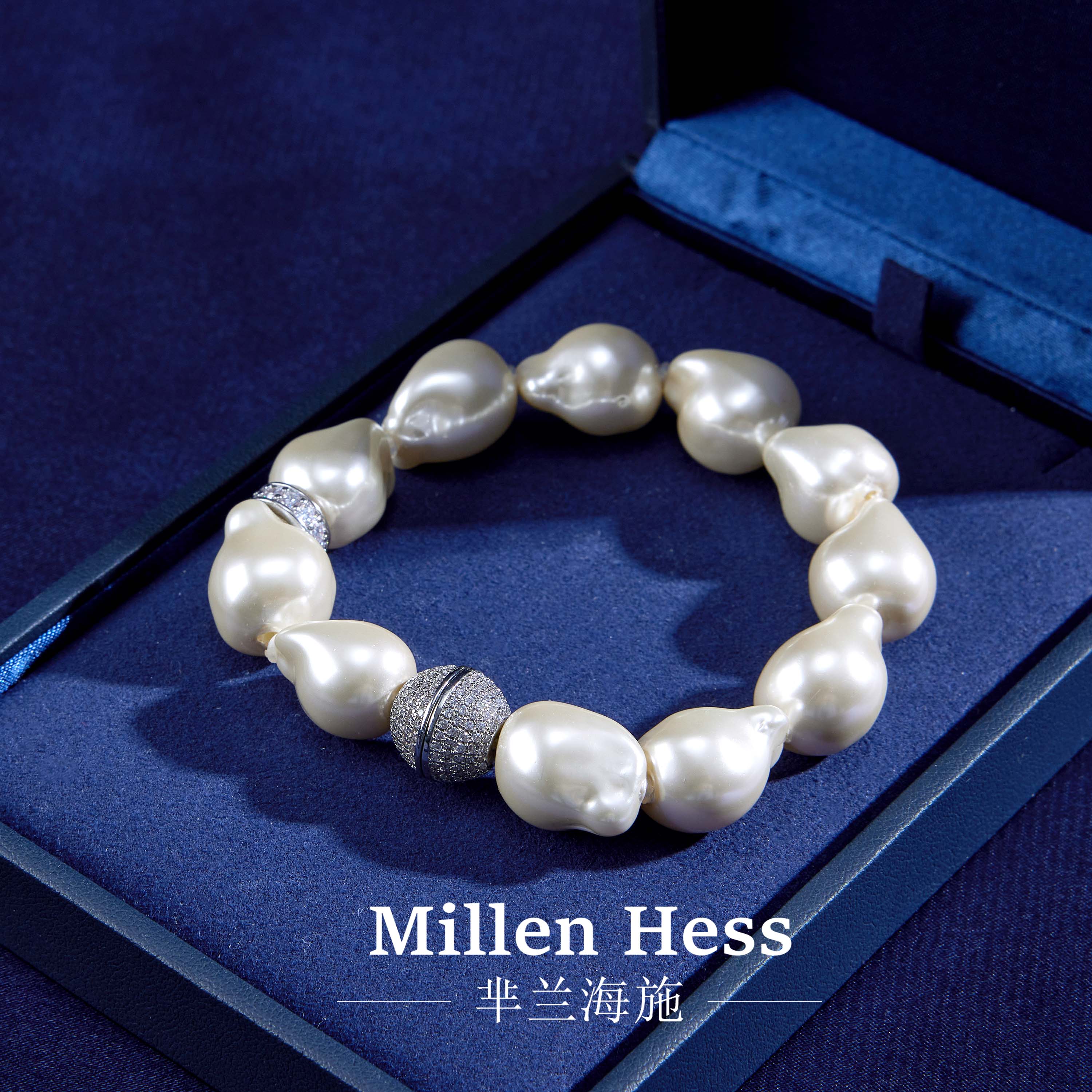 铜合金仿珍珠手链 豆豆手链轻奢小众高级感串珠不掉色送女友情侣