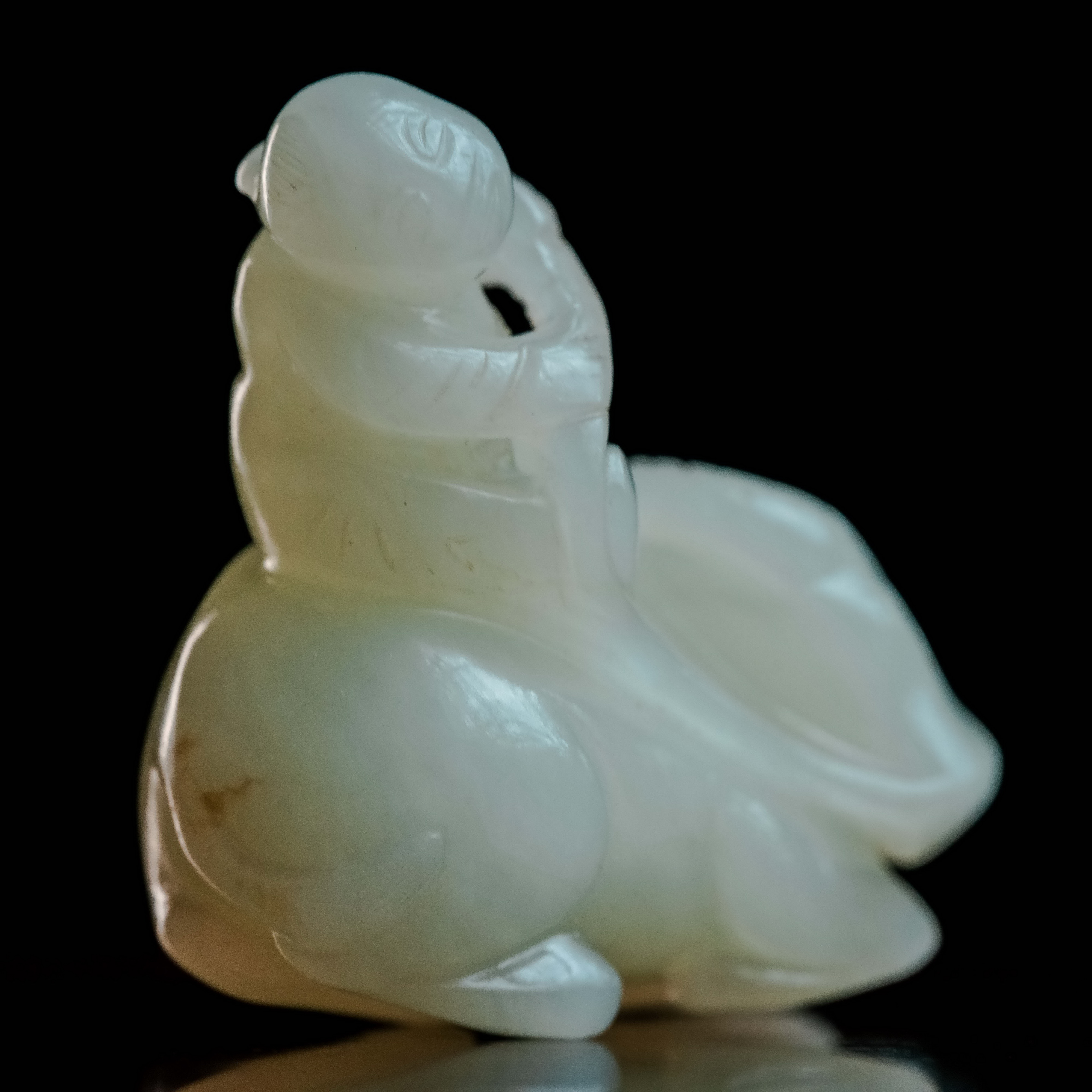 清代和田玉牧牛童子-NX