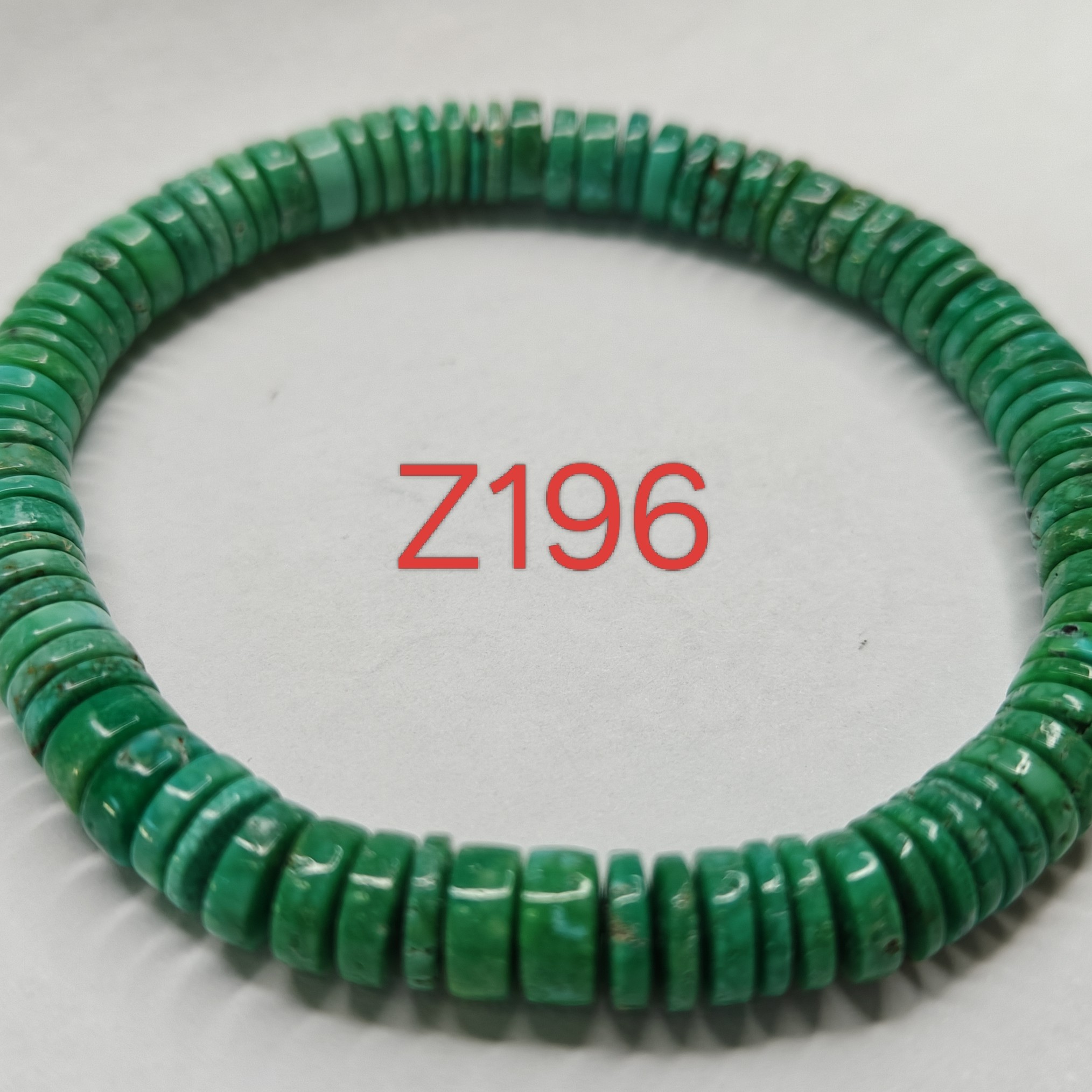 Z196绿松石原矿天然无优化菜籽黄手串