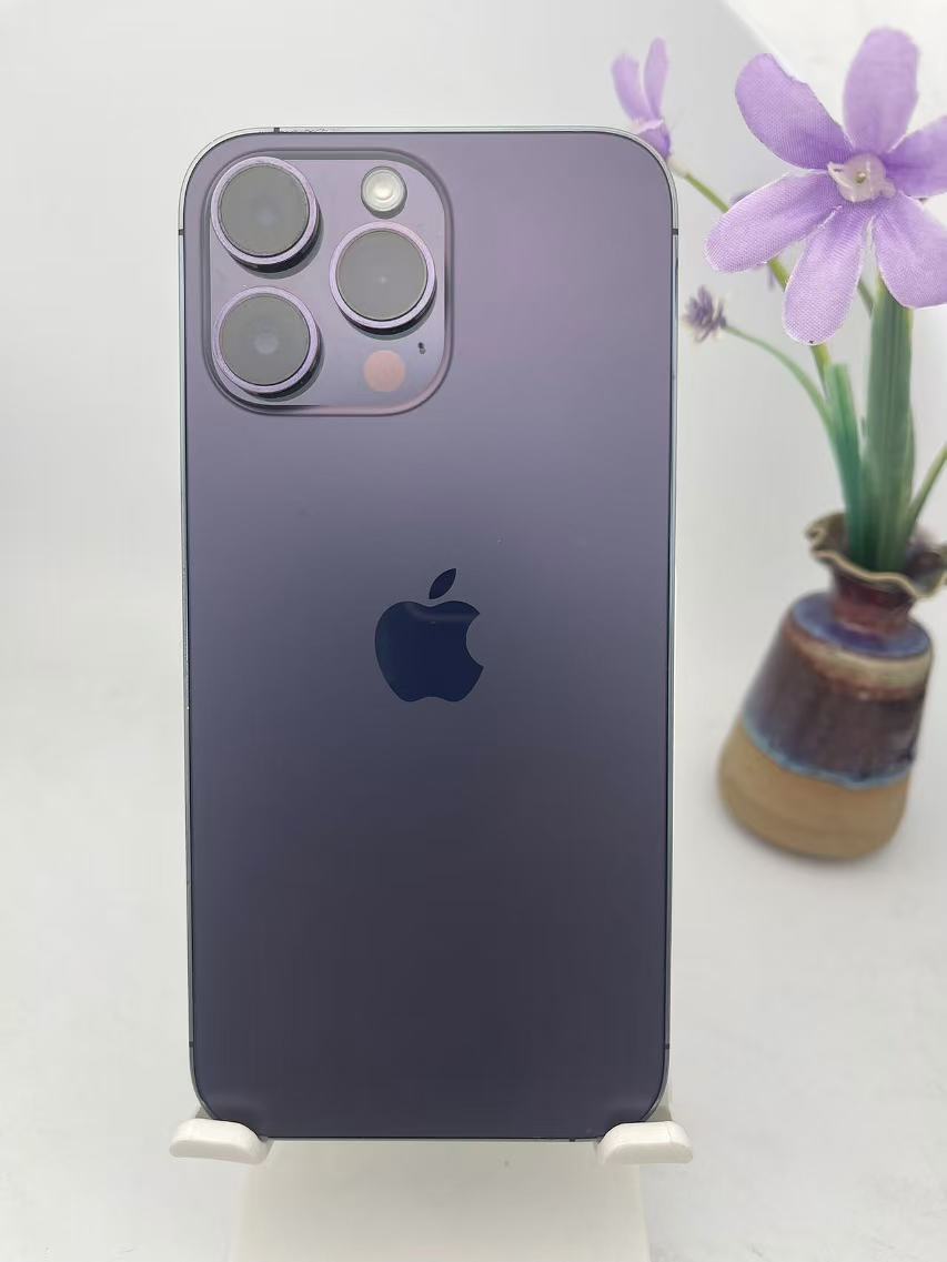 9新 Apple/苹果 14Promax 128G 紫色 版本16.7