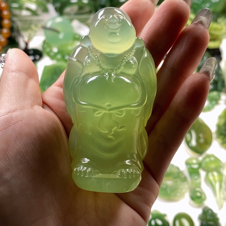 未镶嵌蛇纹石玉颈饰破*丶
