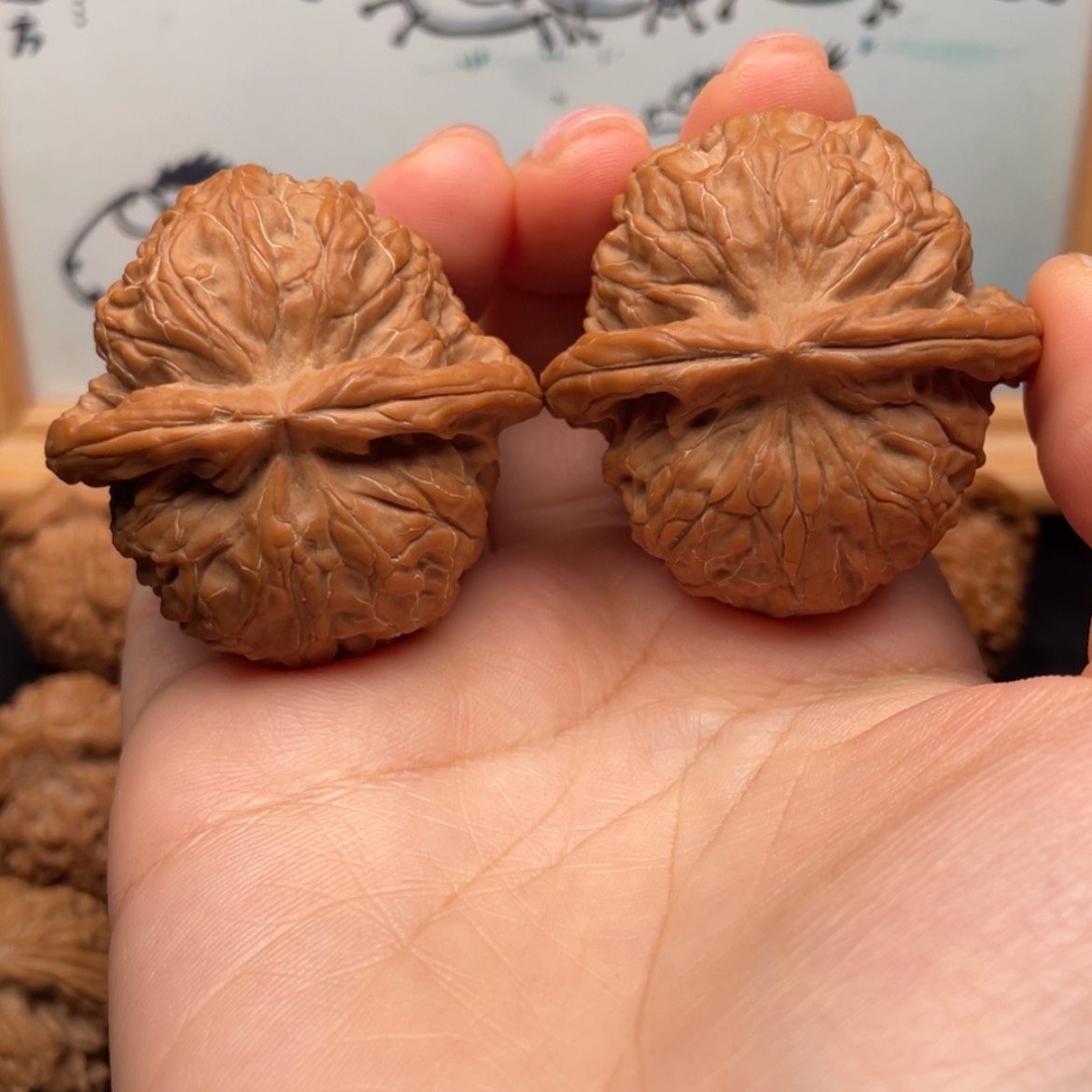 【闪购商品】文玩核桃把件和**财42全品蓟县元宝