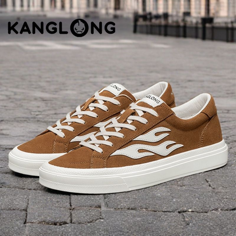 康龙德训鞋男款2024冬季小众复古休闲滑板鞋校园潮流运动休闲鞋男