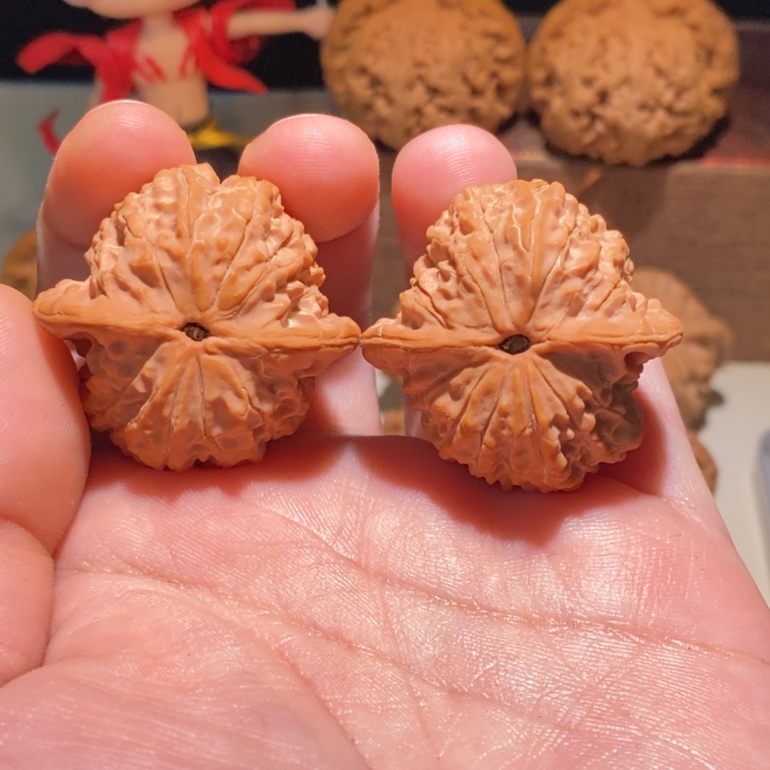 ****凣文玩核桃把件血麒麟0388