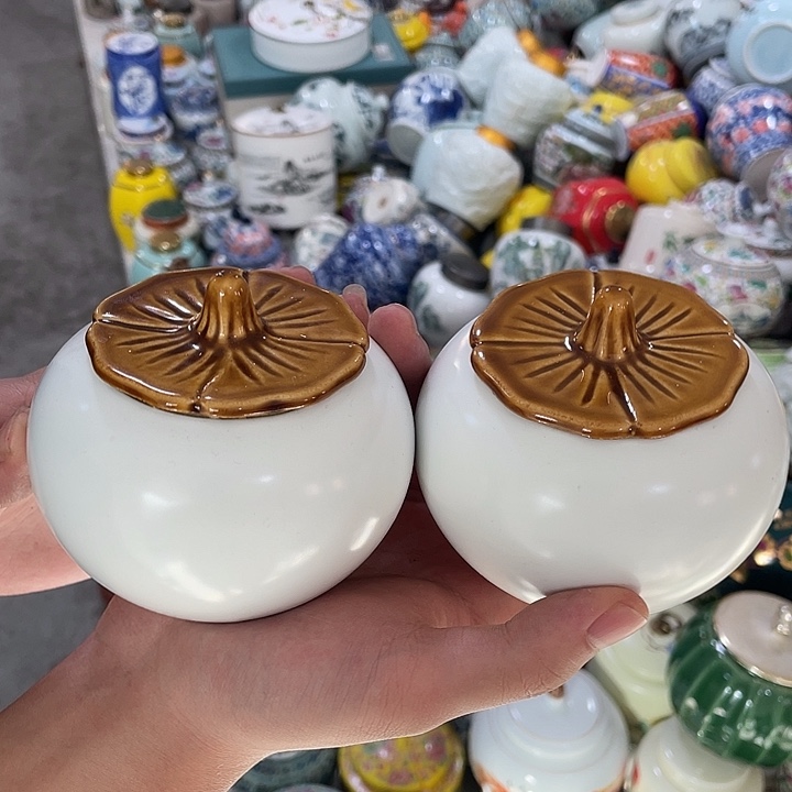 微瑕陶瓷茶叶罐密封罐