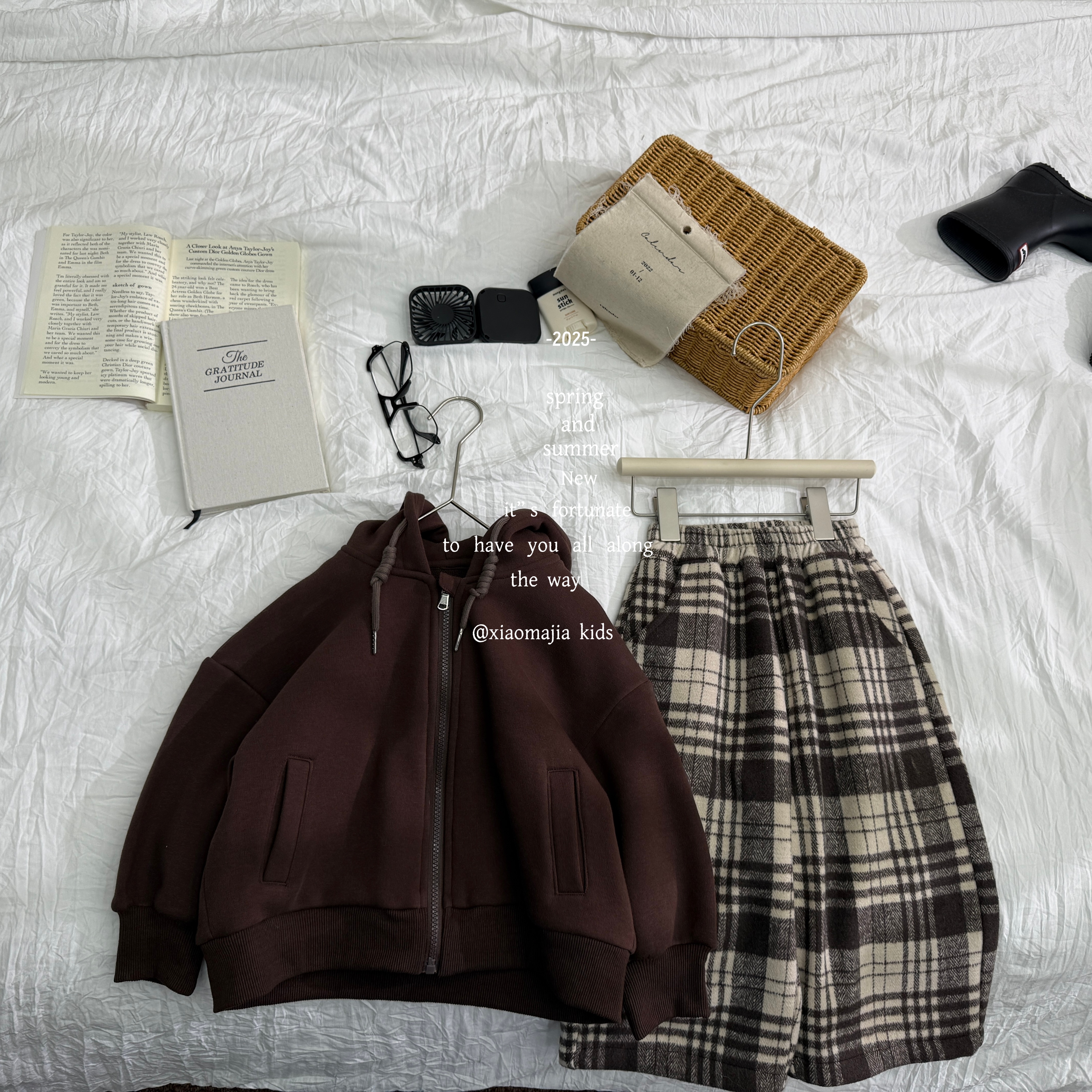 04现货-小马家2025冬款时尚连帽卫衣外套D-6753宽松拉链款男女童