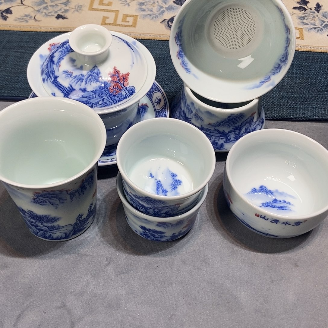 陶简装家用陶瓷茶具