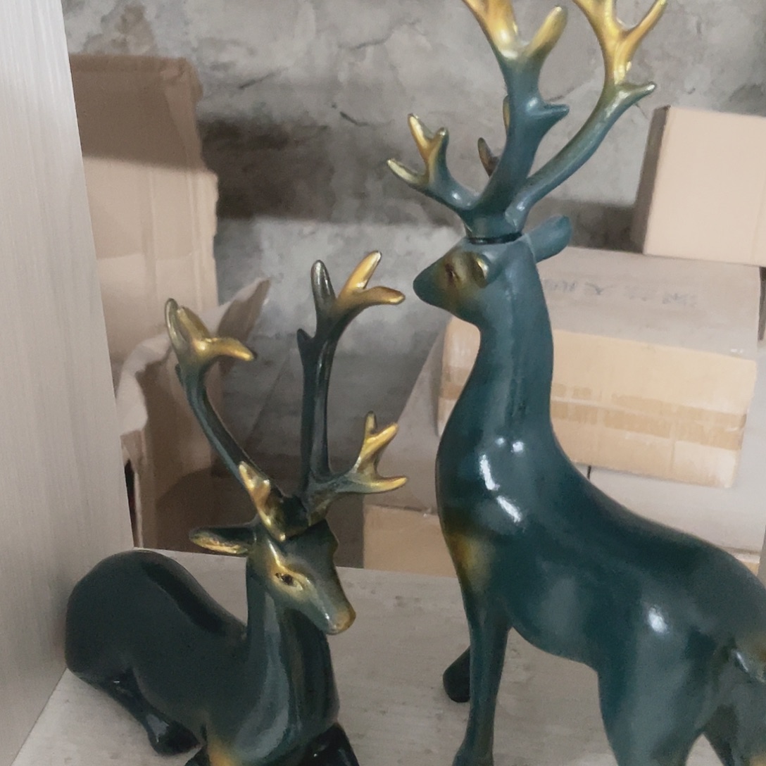 陶瓷蓝色鹿1111111111