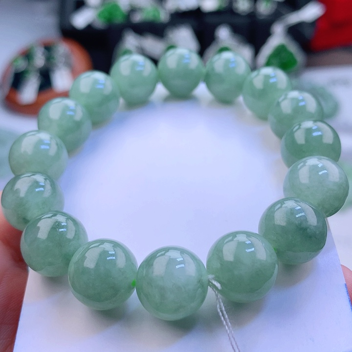 未镶嵌翡翠手串s*1翡翠手串13.3毫米