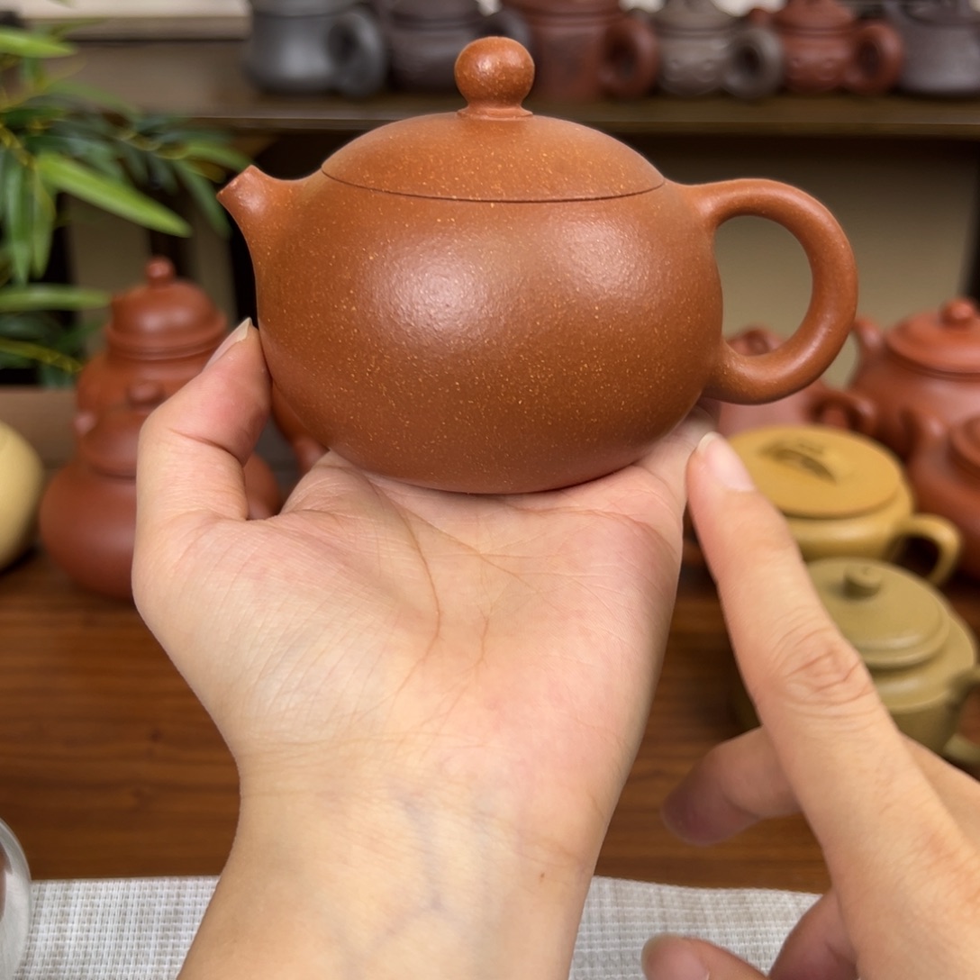 茶壶紫砂紫砂壶西施壶黄降坡200cc
