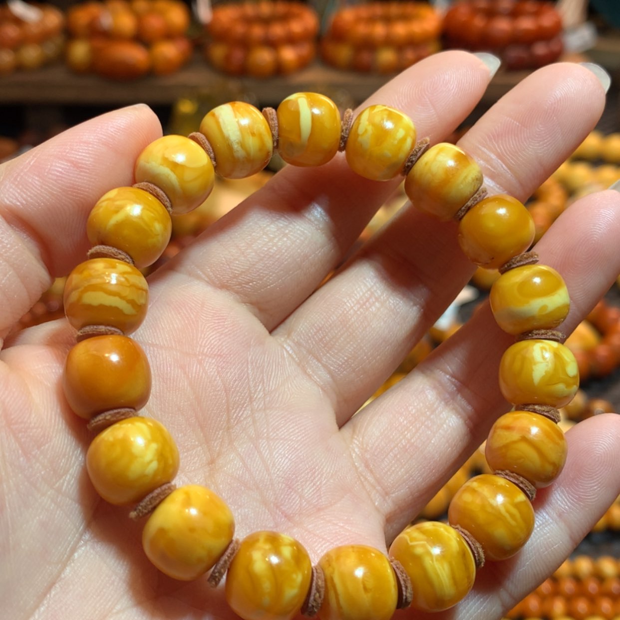 【闪购商品】手串蜜蜡未镶嵌蜜蜡手串