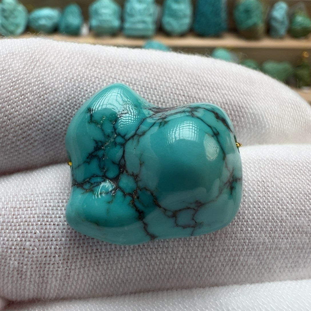 绿松石未镶嵌配饰16.3*20.1