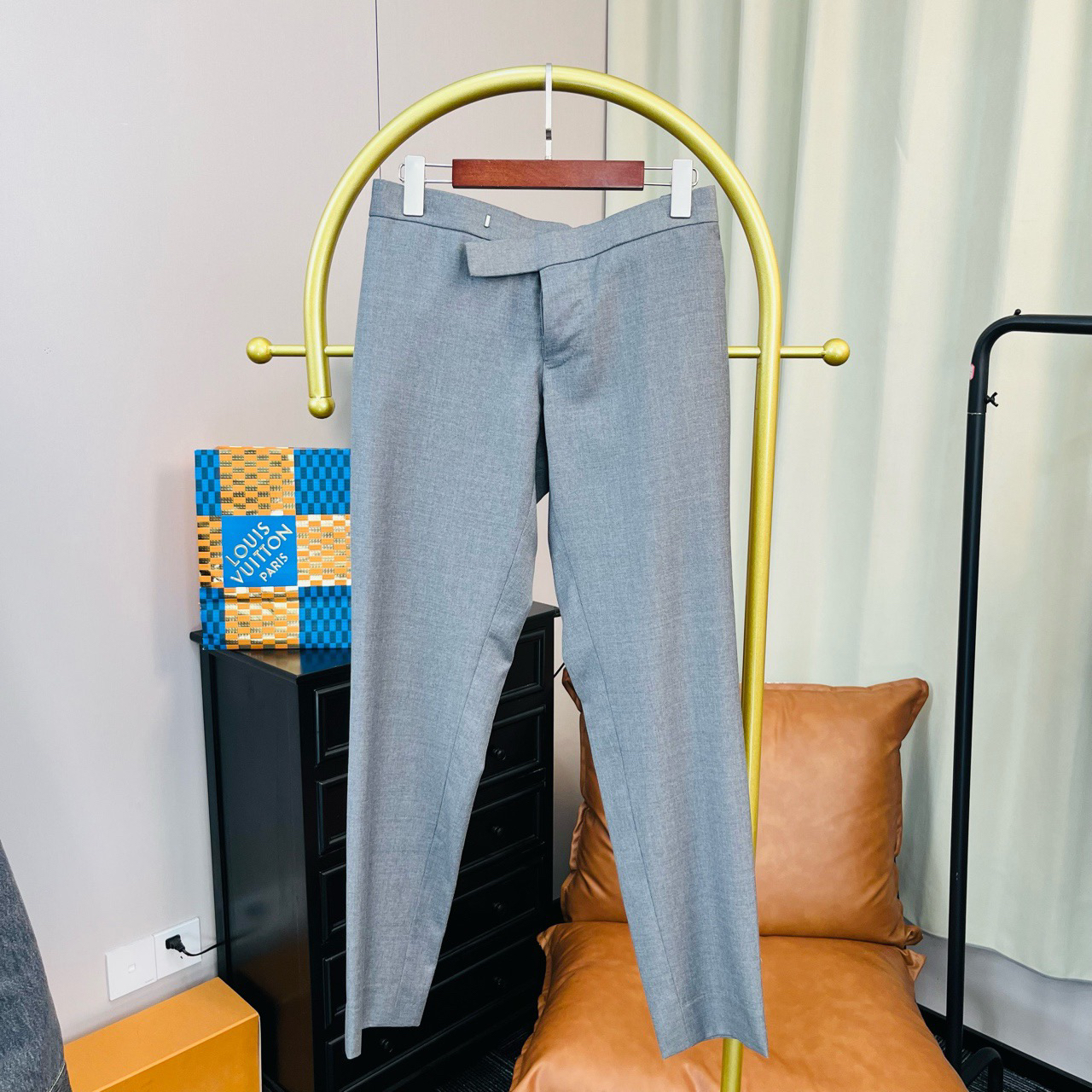 95新 THOMBROWNE Thom Browne 灰色彩条西裤 2码 95新/无配件 