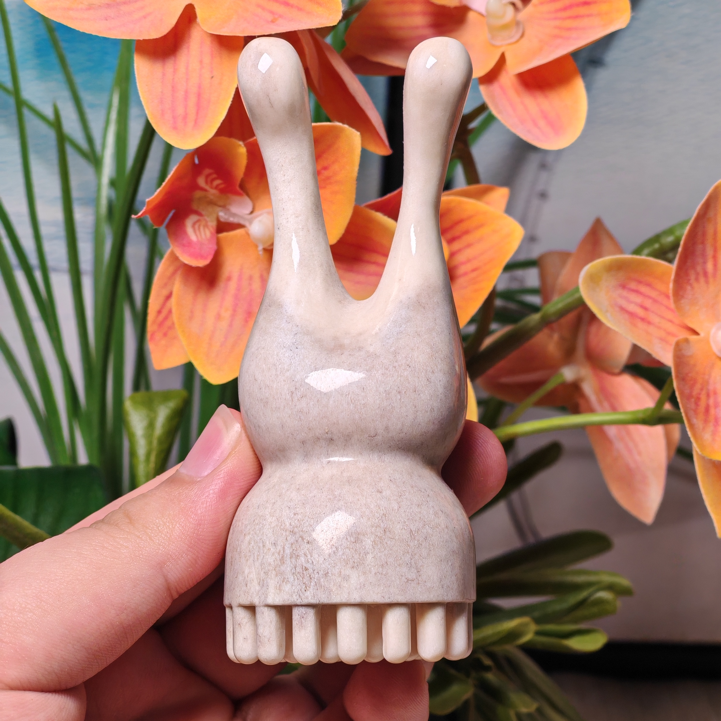 板娘专享鹿角兔子美鼻莲蓬按摩器-317