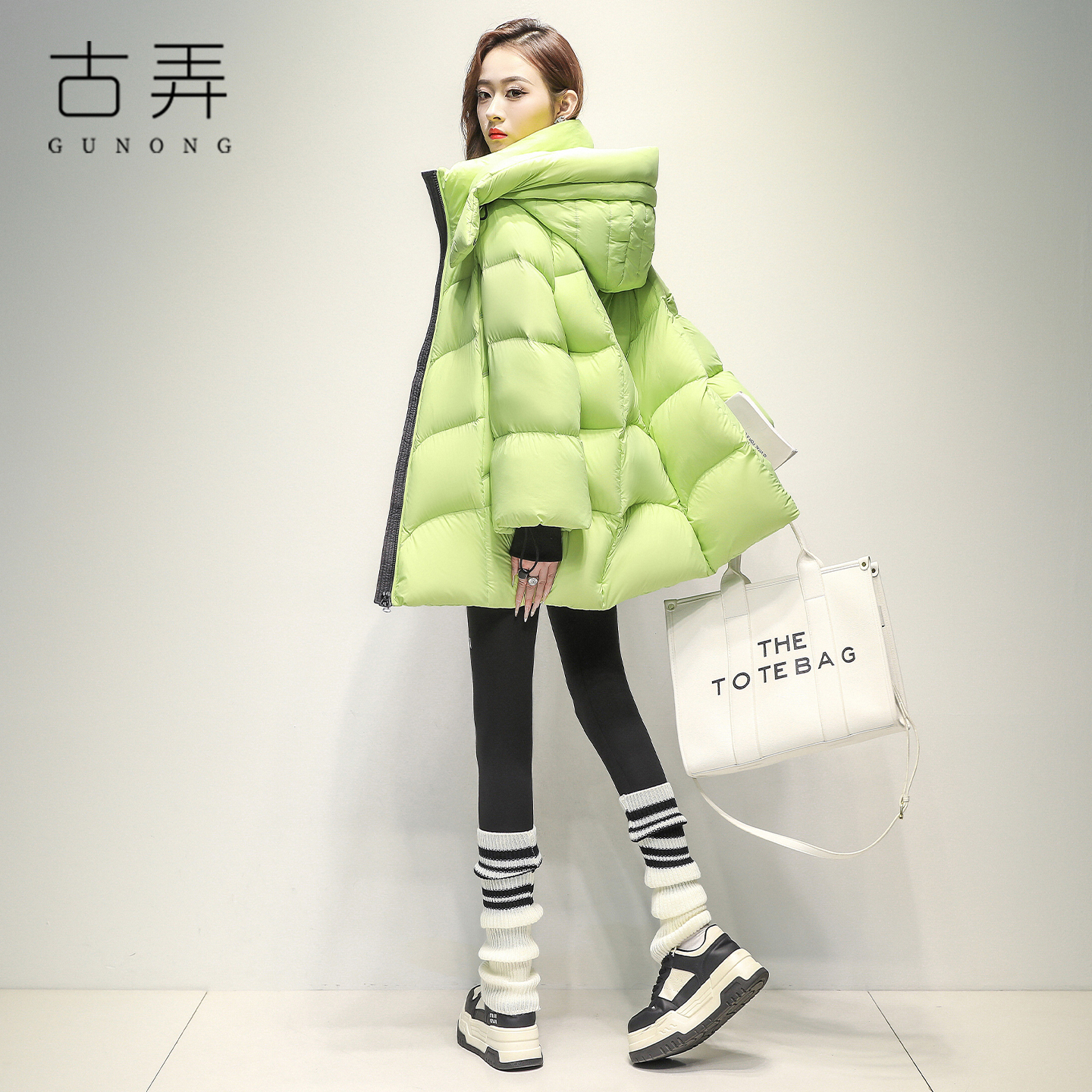 时尚蓬松保暖中长款羽绒服女2025新款冬季保暖防寒高级感厚外套潮
