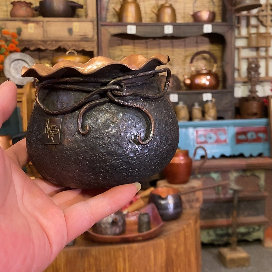 树***苗今语择物 黑色钱袋子建水