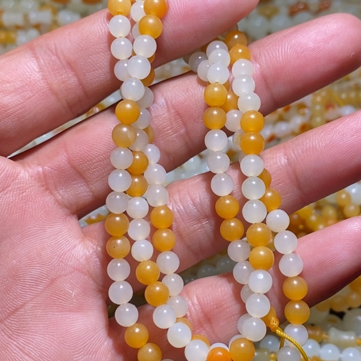 和田玉卡5项链108未镶嵌