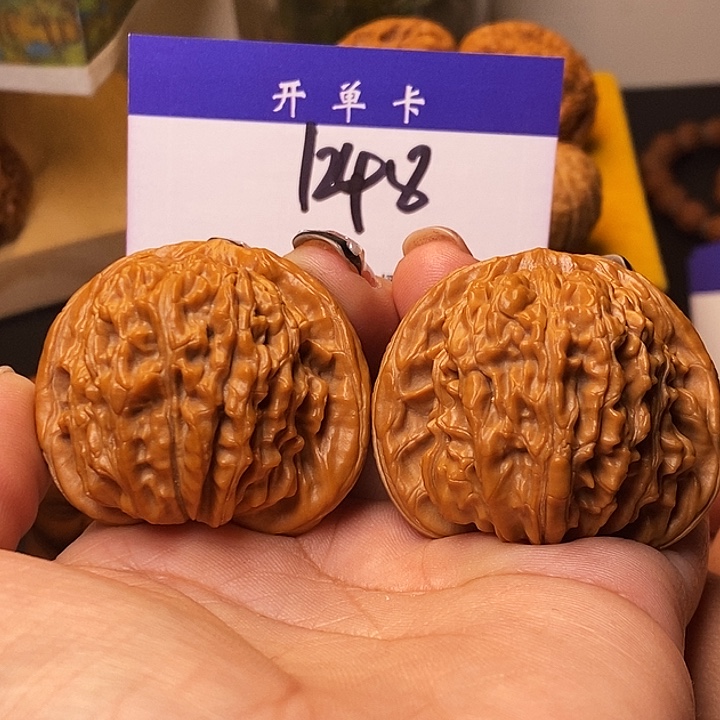 吊坠桃核四座楼44