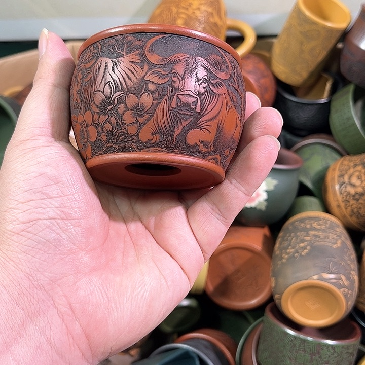 茶杯紫砂全手工紫砂主任杯