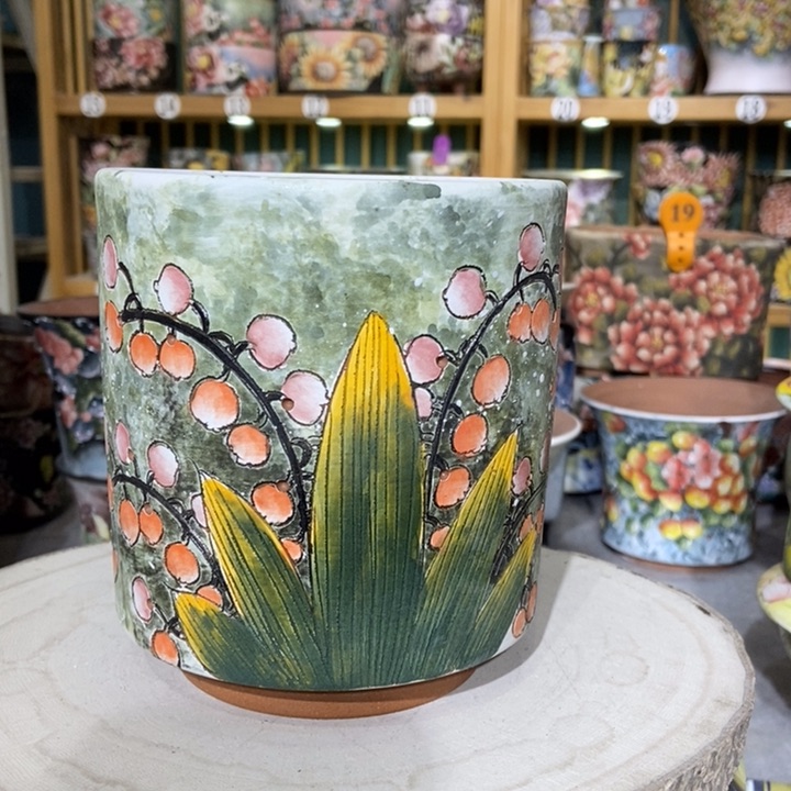 红陶景德镇艺术手绘作品