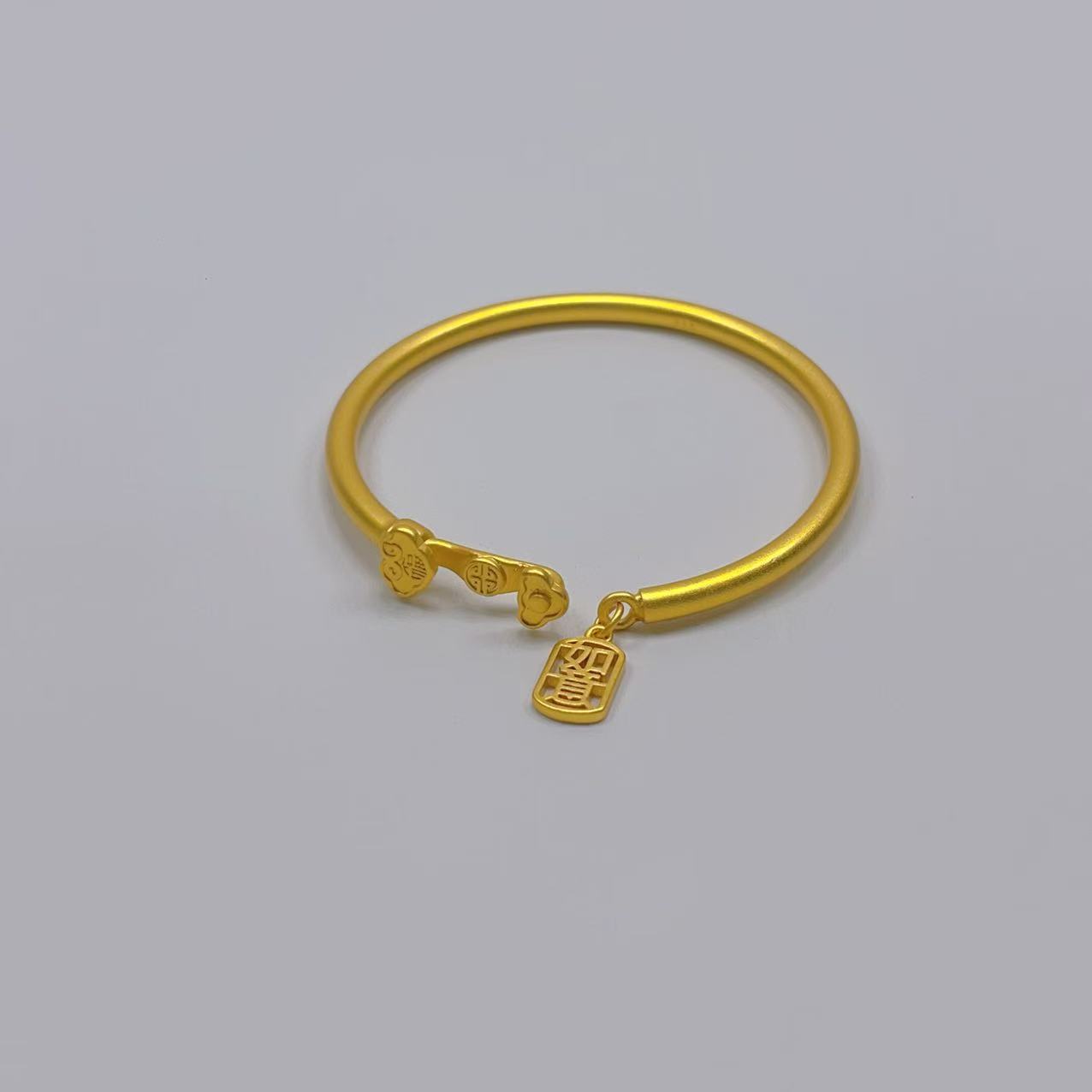 【月月严选】时尚经典如意开口合金手镯 DY029