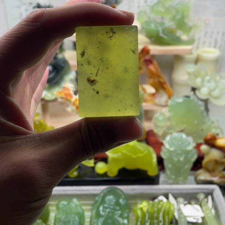 蛇纹石玉未镶嵌四大名玉印章