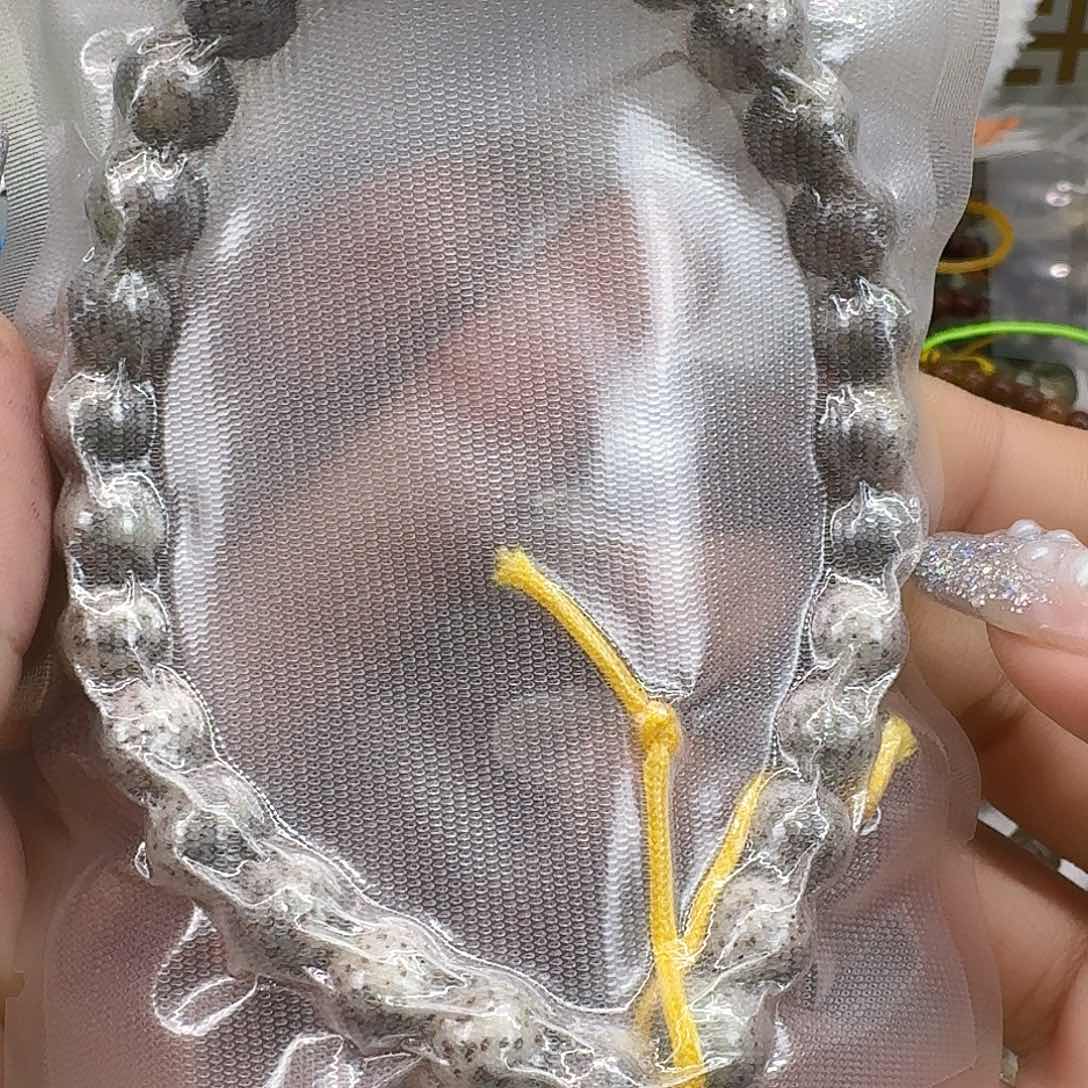星月菩提手串394高端黑灰星月菩提糖豆手持0.9
