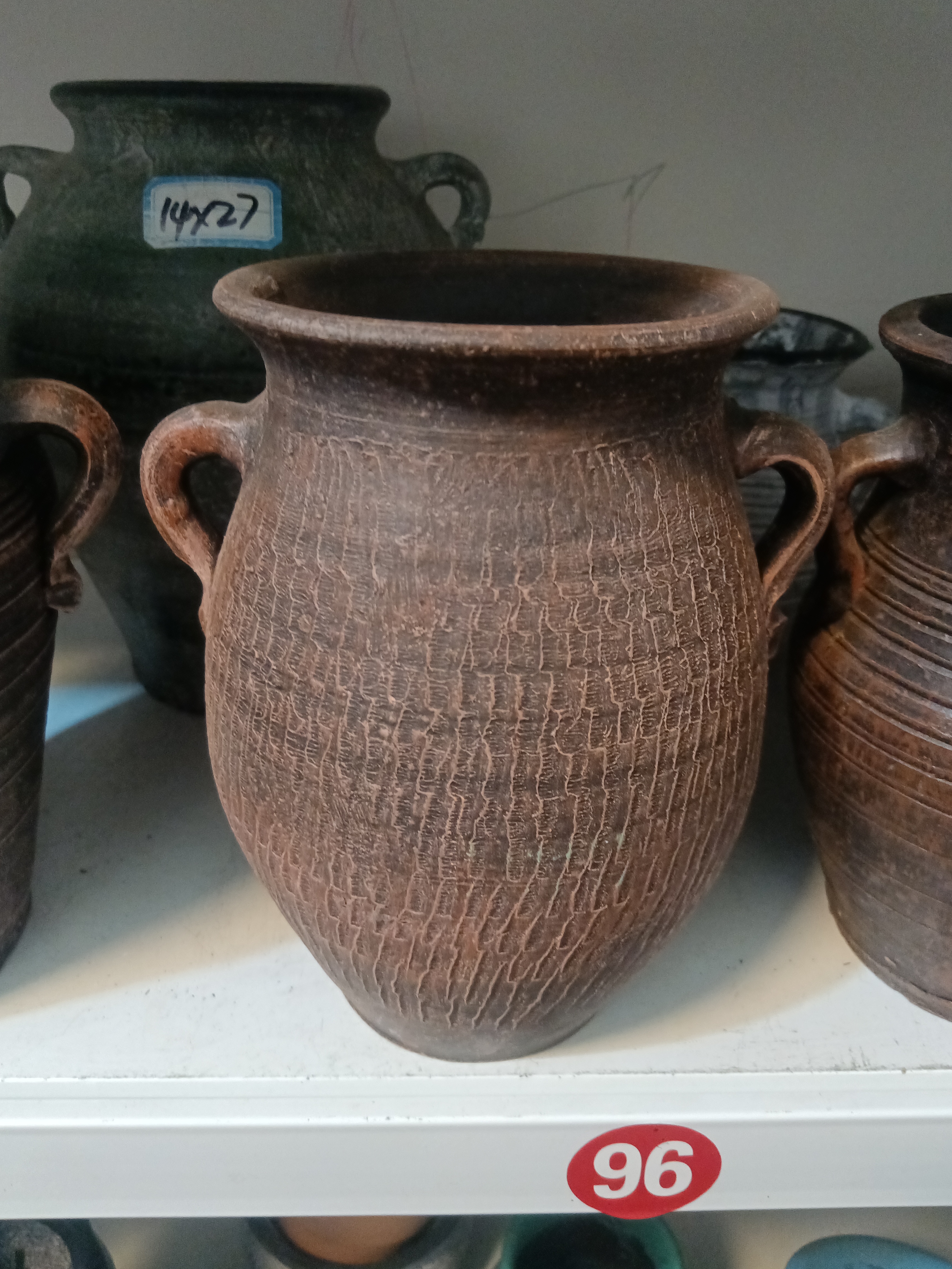 中式复古陶土花盆多肉绿植粗陶罐创意花器